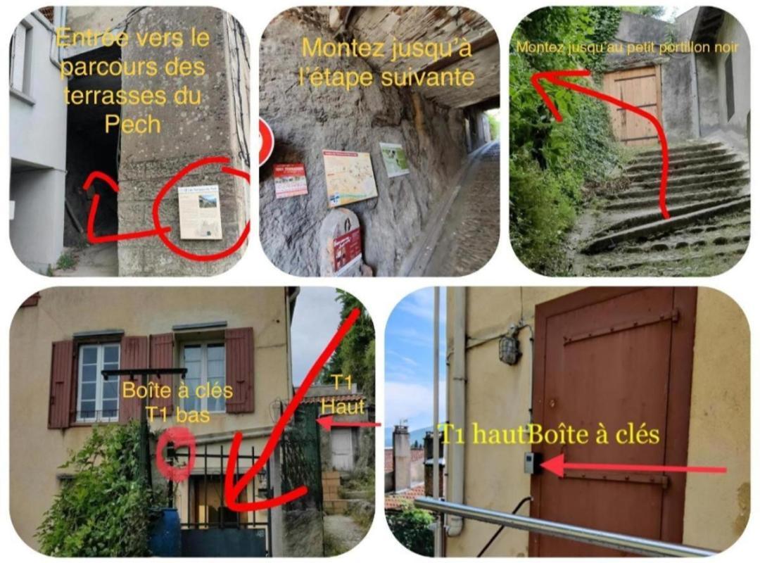 Hebergements Entiers Two Homes T1 Bas Or T1 Haut -Aux Terrasses Du Pech Foix Exterior photo